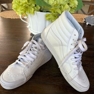Vans SK8-Hi Core Classic all leather tennis shoe.